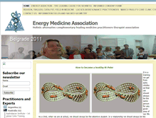 Tablet Screenshot of informationenergymedicine-association.com